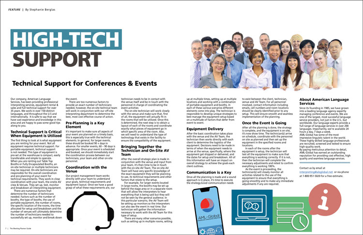 Technical Support for Conferences & Events
